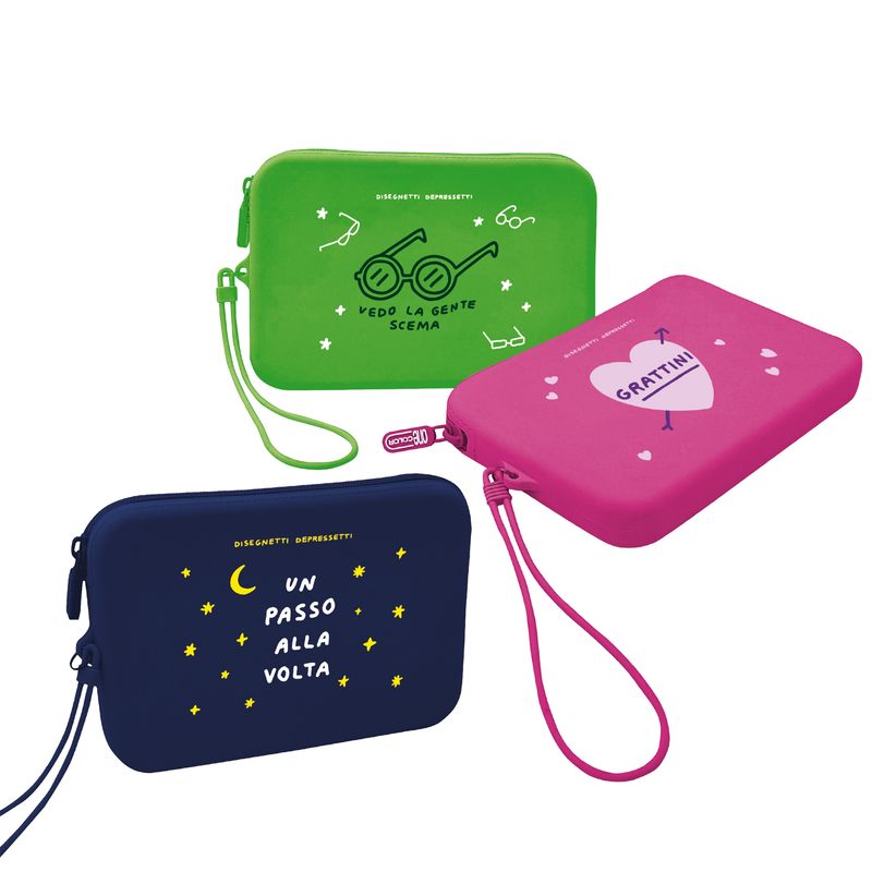 Astuccio Disegnetti Depressetti - 18,5 x 12,5 x 2,4 cm - silicone - Blasetti BLASETTI