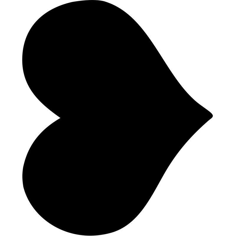 Lavagna da parete Silhouette - 29,5 x 35,8 cm - forma cuore - nero - Securit SECURIT