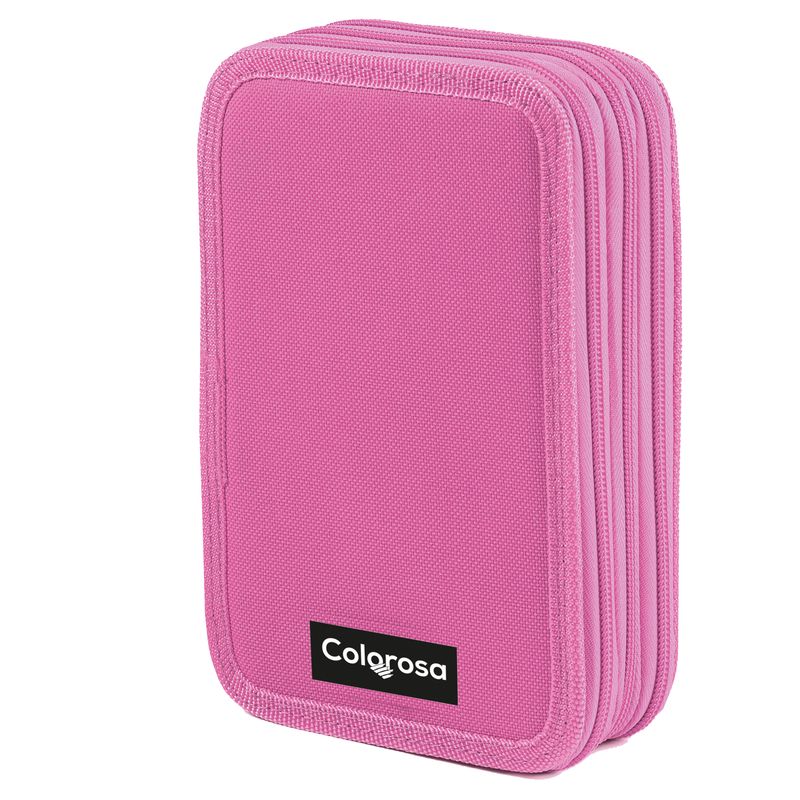 Astuccio Colors 3 zip - 13 x 20 x 7,5 cm - tessuto - colori assortiti - Colorosa Colorosa