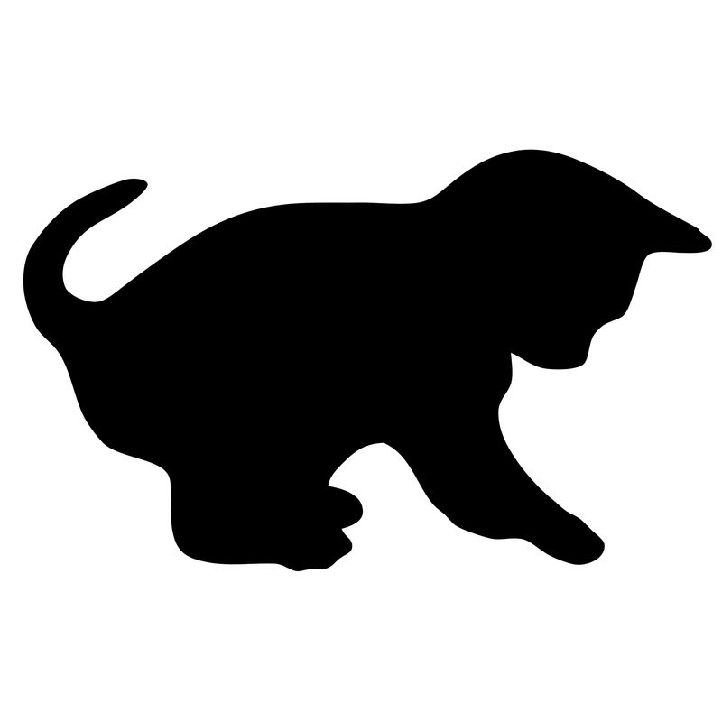 Lavagna da parete Silhouette - 45,5 x 29 cm - forma gatto - nero - Securit SECURIT