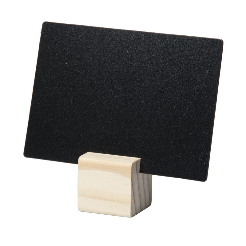 Supporti wood per targhette - 6 targhette incluse - Securit - set 12 pezzi SECURIT