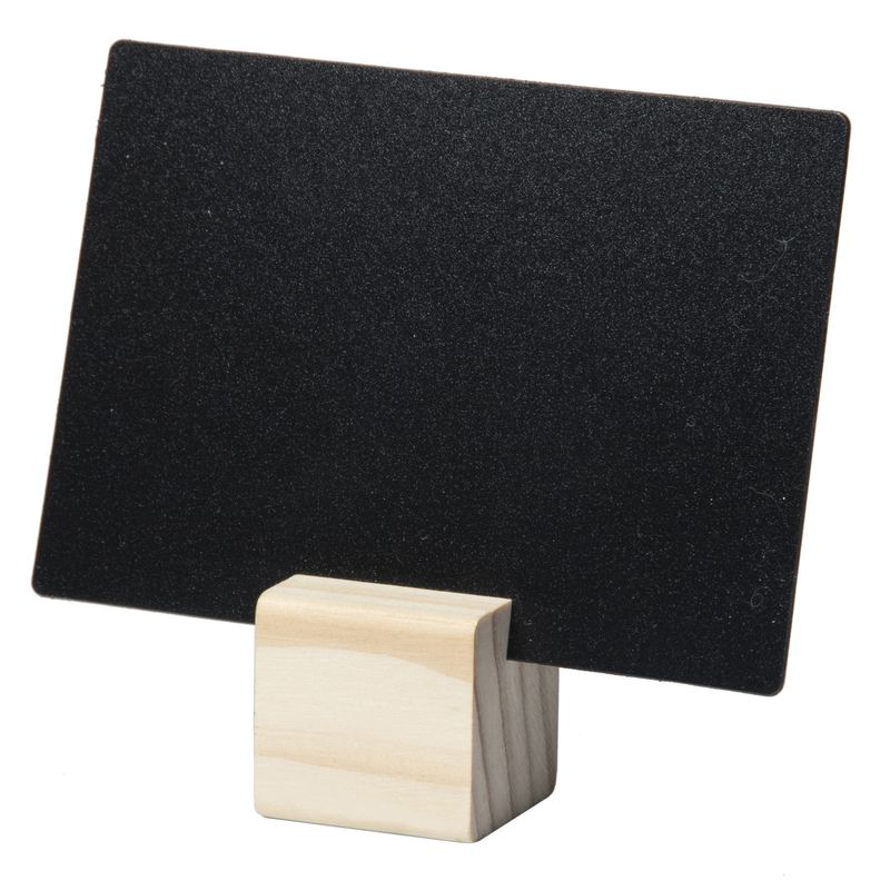Supporti wood per targhette - 6 targhette incluse - Securit - set 12 pezzi SECURIT