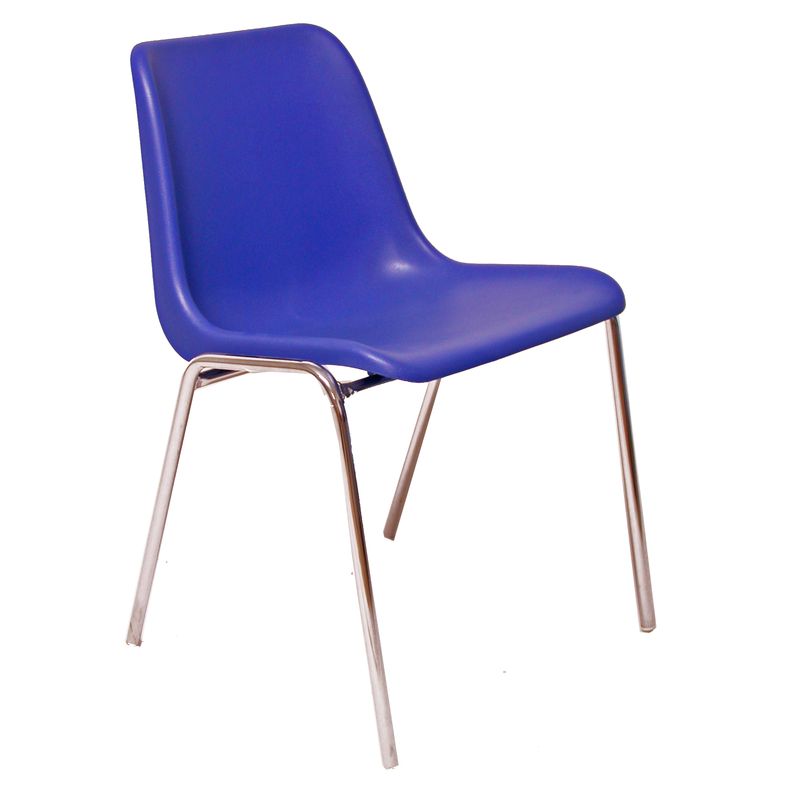 Seduta attesa Esse ESC - senza braccioli - PPL/acciaio - blu - Unisit Unisit