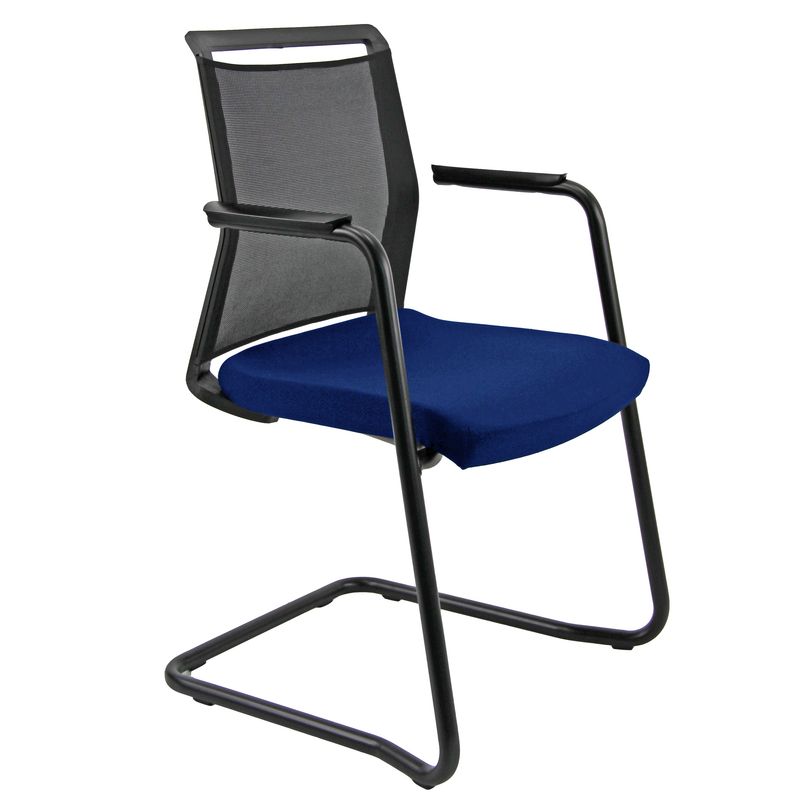 Seduta attesa Light LLS - con braccioli inclusi - blu/nero - Unisit Unisit
