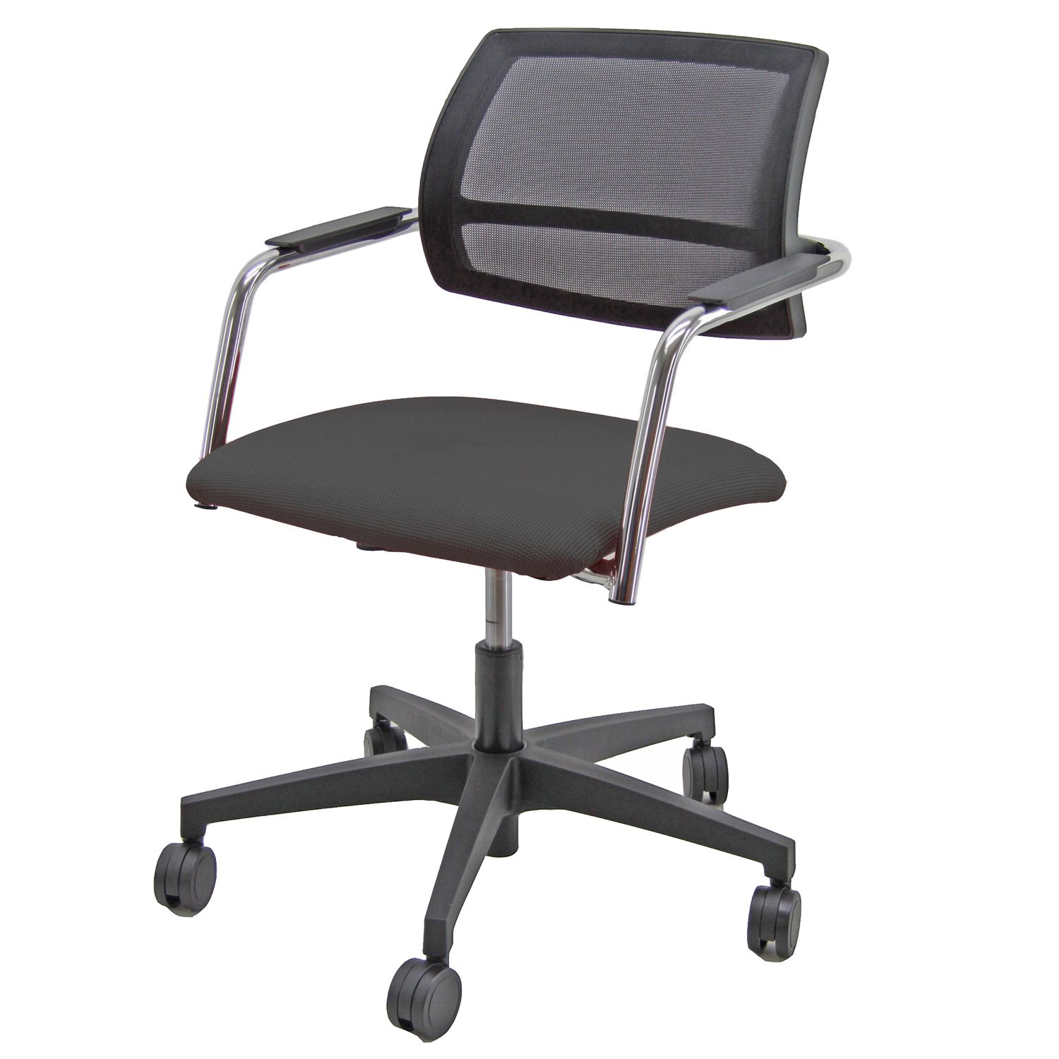 Poltroncina visitatore Lithium LTGN - con braccioli inclusi - nero - Unisit Unisit