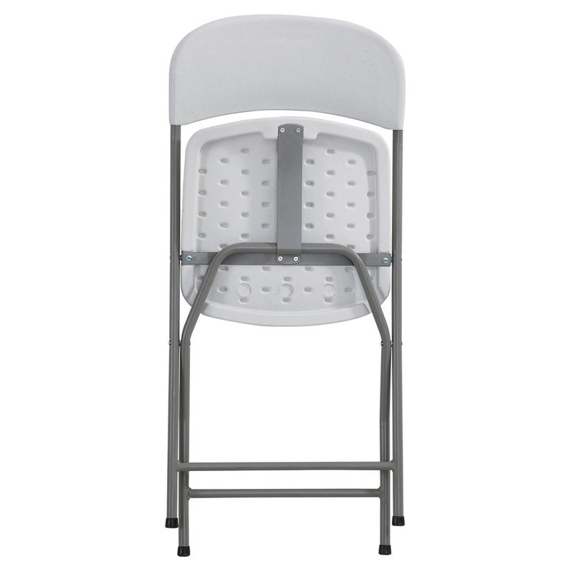 Sedia pieghevole - 43x43x83 cm - polietilene/acciaio verniciato - bianco - Serena Group SERENA GROUP