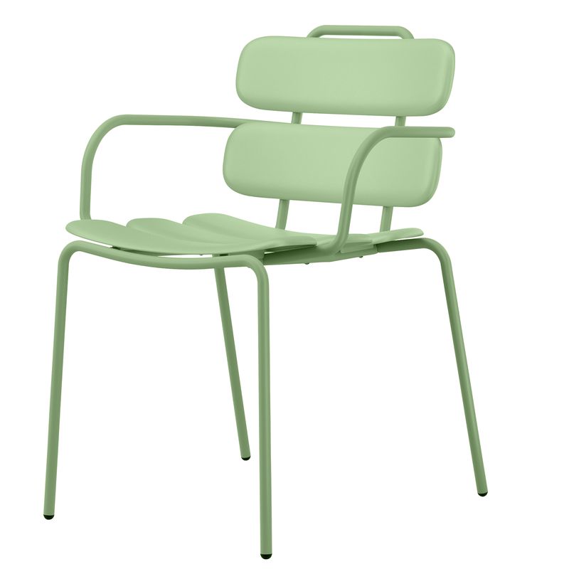 Seduta collettività Lemon - con braccioli - polipropilene - verde - Unisit Unisit