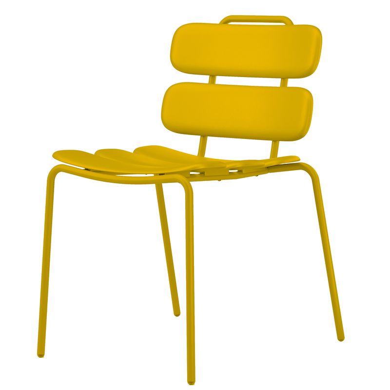 Seduta collettività Lemon - senza braccioli - polipropilene - giallo - Unisit Unisit