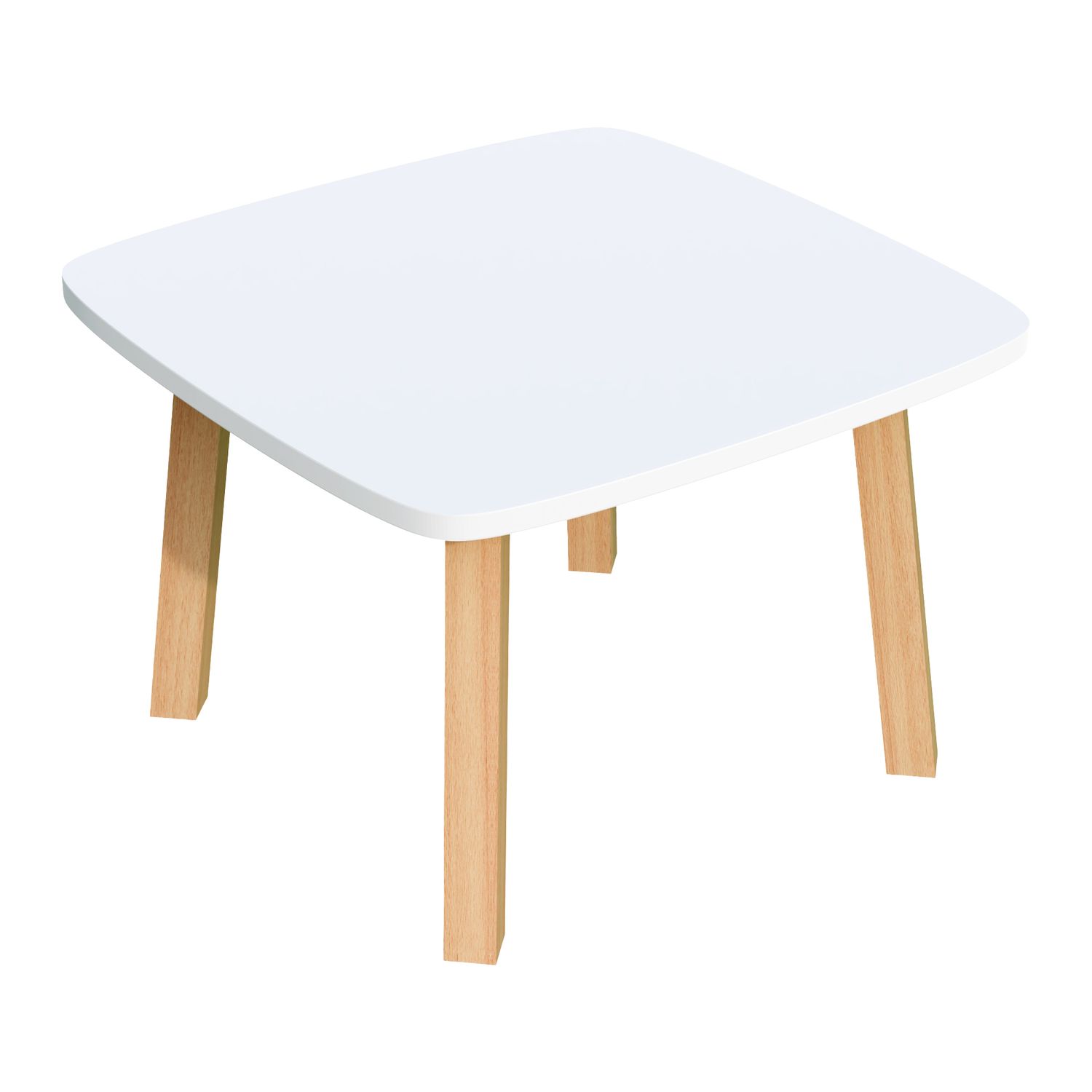 Tavolino attesa Woody - bianco - Paperflow PAPERFLOW
