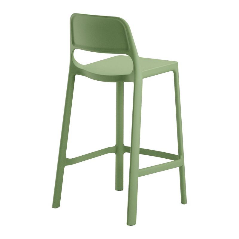 Sgabello alto Nuke - PP - verde - Unisit Unisit