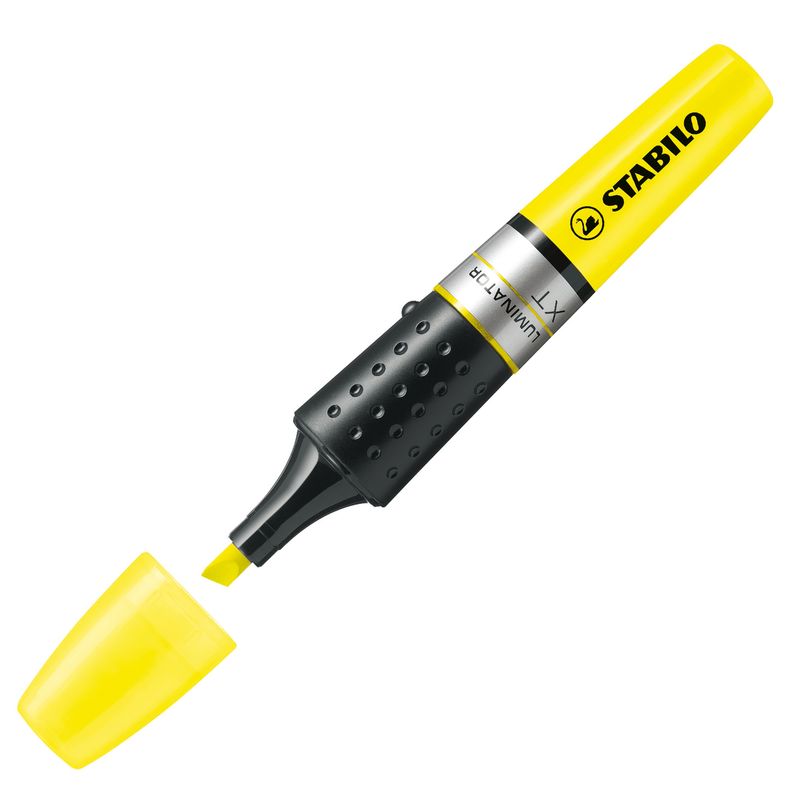 Evidenziatore Stabilo Luminator - punta a scalpello - tratto da 2 - 5mm - giallo - Stabilo STABILO