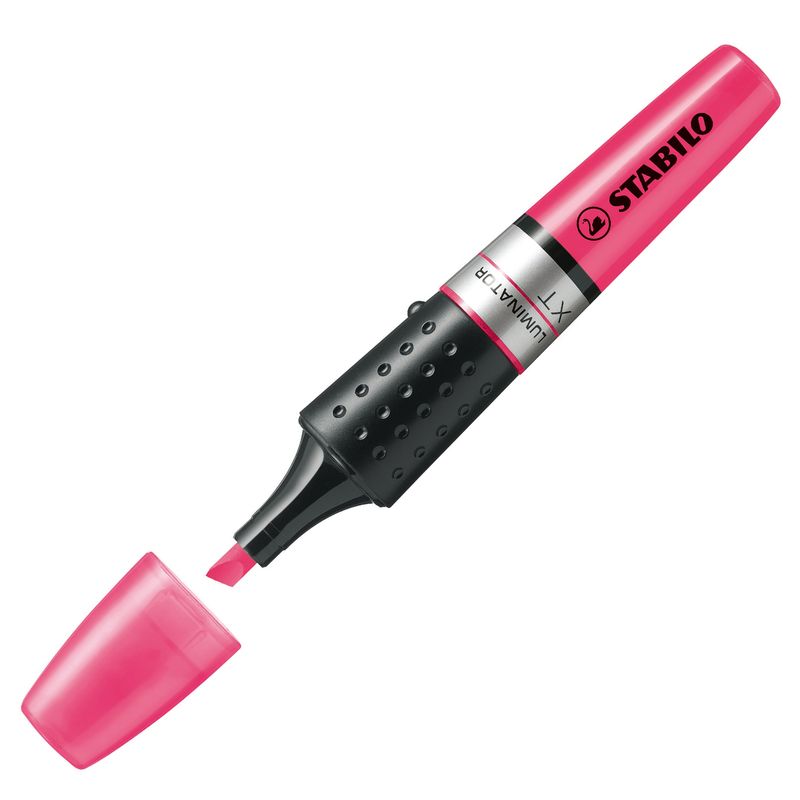 Evidenziatore Stabilo Luminator - punta a scalpello - tratto da 2 - 5 mm - rosa - Stabilo STABILO