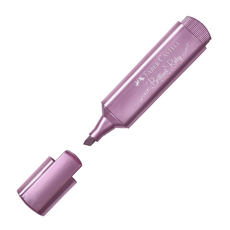 Evidenziatore Textliner 46 - punta a scalpello - colori assortiti metallic - Faber-Castell - astuccio 4 colori FABER-CASTELL