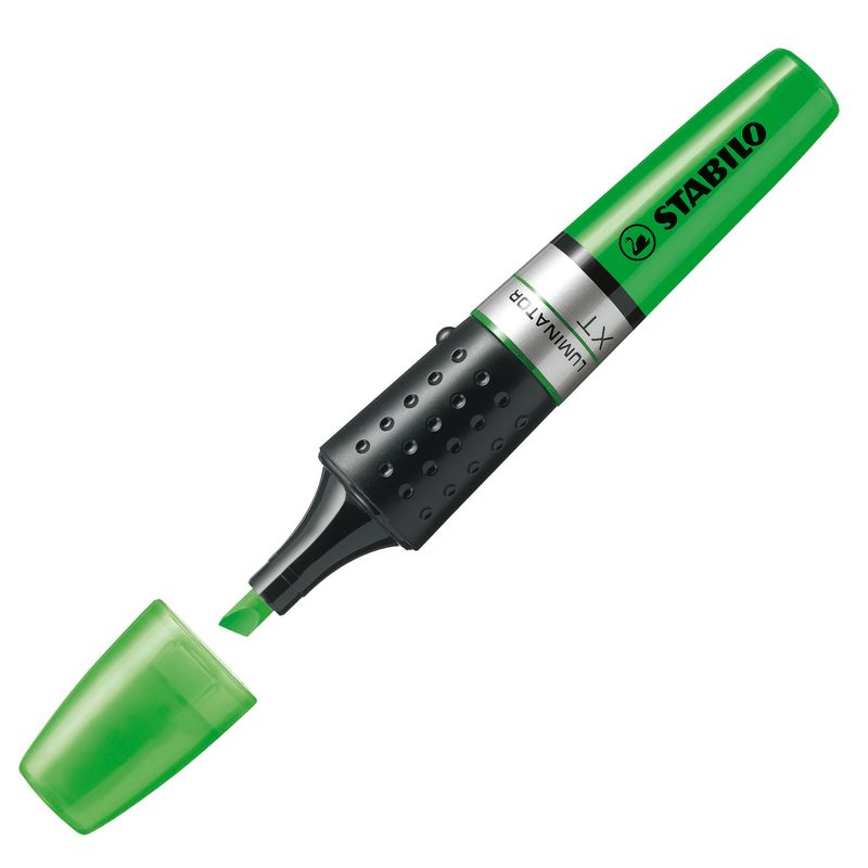 Evidenziatore Stabilo Luminator - punta a scalpello - tratto 2 - 5 mm - verde - Stabilo STABILO