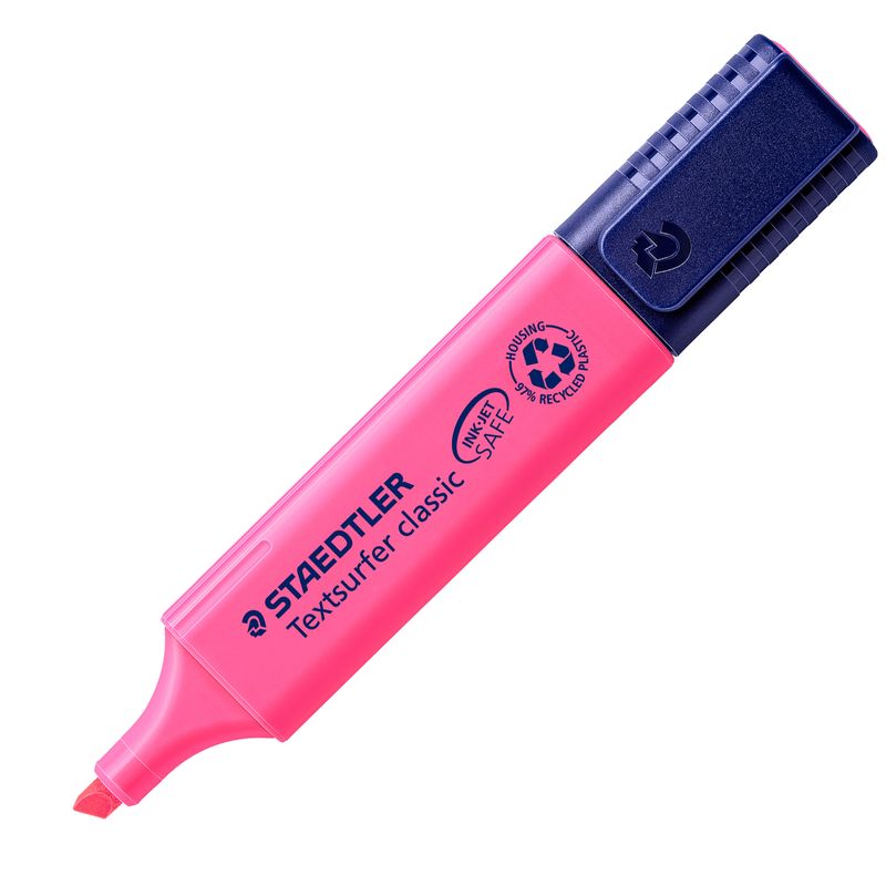 Evidenziatore Textsurfer Classic - punta a scalpello - tratto da 1,0-5,0mm - fucsia  - Staedtler STAEDTLER