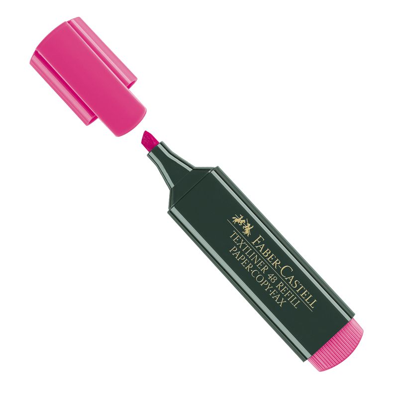 Evidenziatore Textliner 48 - punta a scalpello - tratto 1,0-3,0-5,0mm - fucsia - Faber-Castell FABER-CASTELL