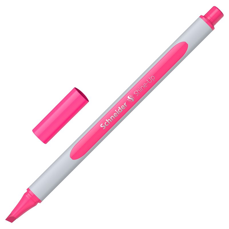 Evidenziatore Shine-Up - punta a scalpello  - rosa - Schneider SCHNEIDER