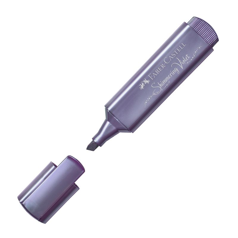 Evidenziatore Textliner 46 - punta a scalpello - colori assortiti metallic - Faber-Castell - astuccio 8 colori FABER-CASTELL