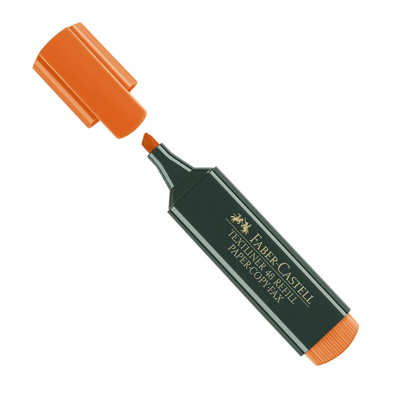 Evidenziatore Textliner 48 - punta a scalpello - tratto 1,0-3,0-5,0mm - arancio - Faber-Castell FABER-CASTELL