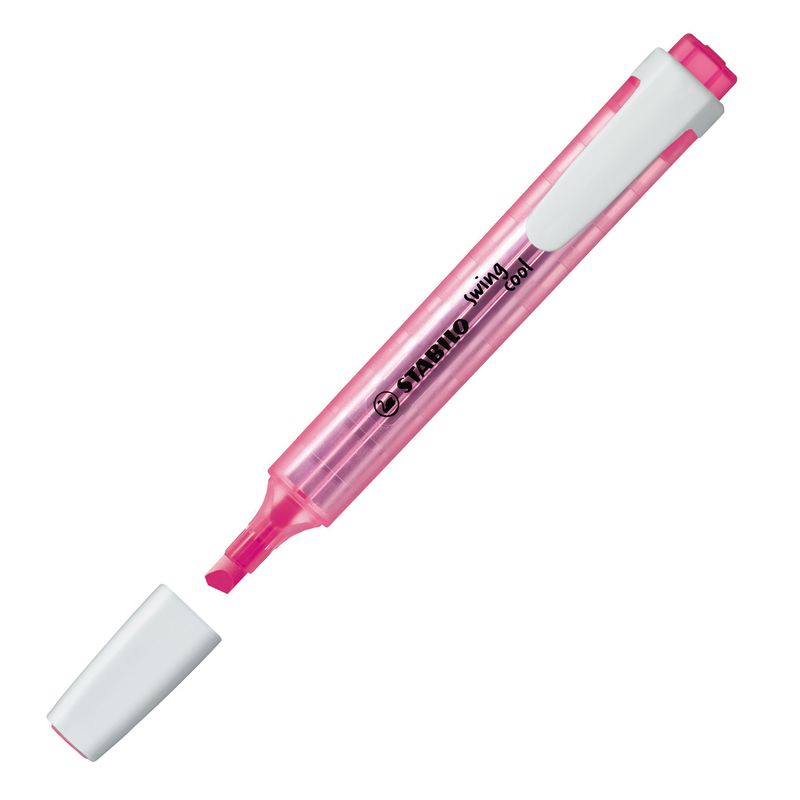 Evidenziatore Swing Cool - punta a scalpello - tratto 1 - 4 mm - Stabilo - astuccio 4 colori STABILO