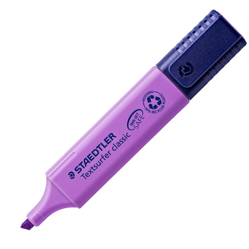 Evidenziatore Textsurfer Classic - punta a scalpello - tratto da 1,0-5,0mm - viola - Staedtler STAEDTLER
