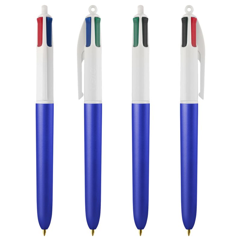 Penna sfera scatto multifunzione 4 Colors Glacè - punta 1,0 mm - colori assortiti - Bic - expo 40 pezzi BIC