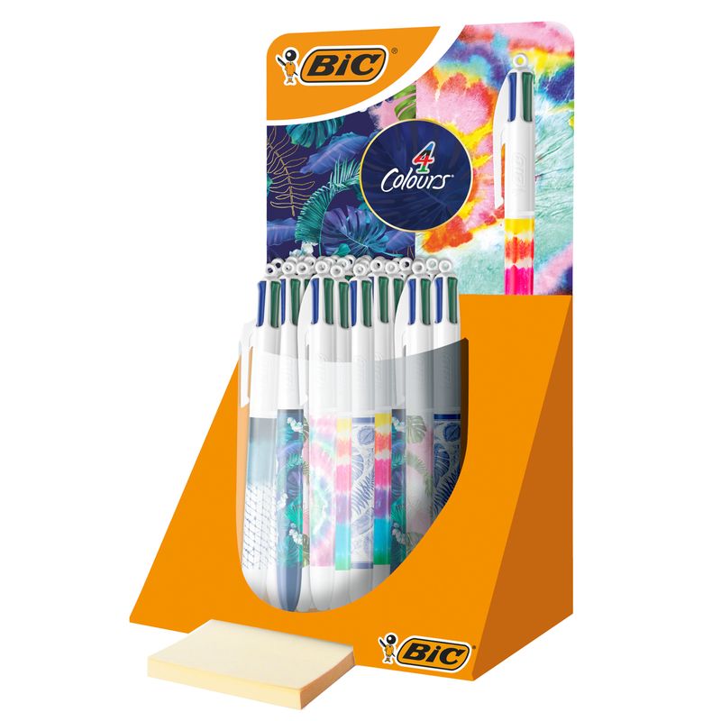 Penna a sfera 4 Colors Decor - fantasie assortite - Bic - expo 30 pezzi BIC