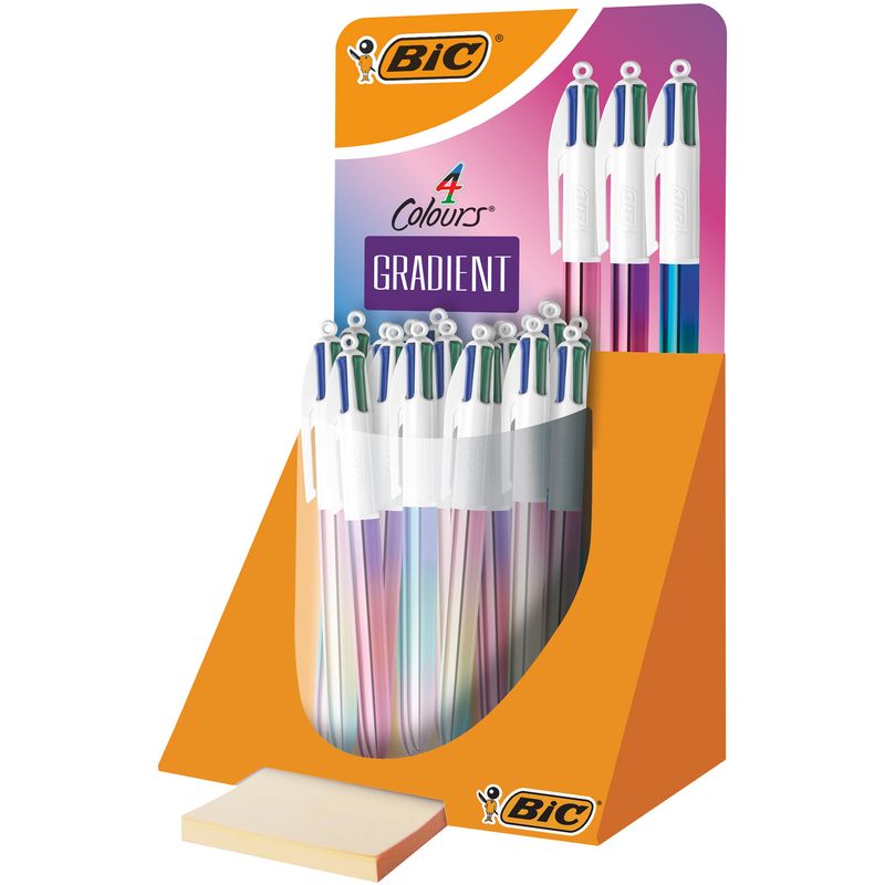 Penna 4 Colours Gradient - colori assortiti - Bic - expo 30 pezzi BIC