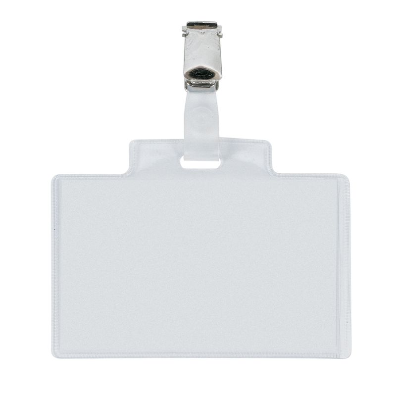 Portanome Pass 3E - clip in metallo - 9,5 x 6 cm - PVC - Sei Rota - conf. 100 pezzi SEI ROTA