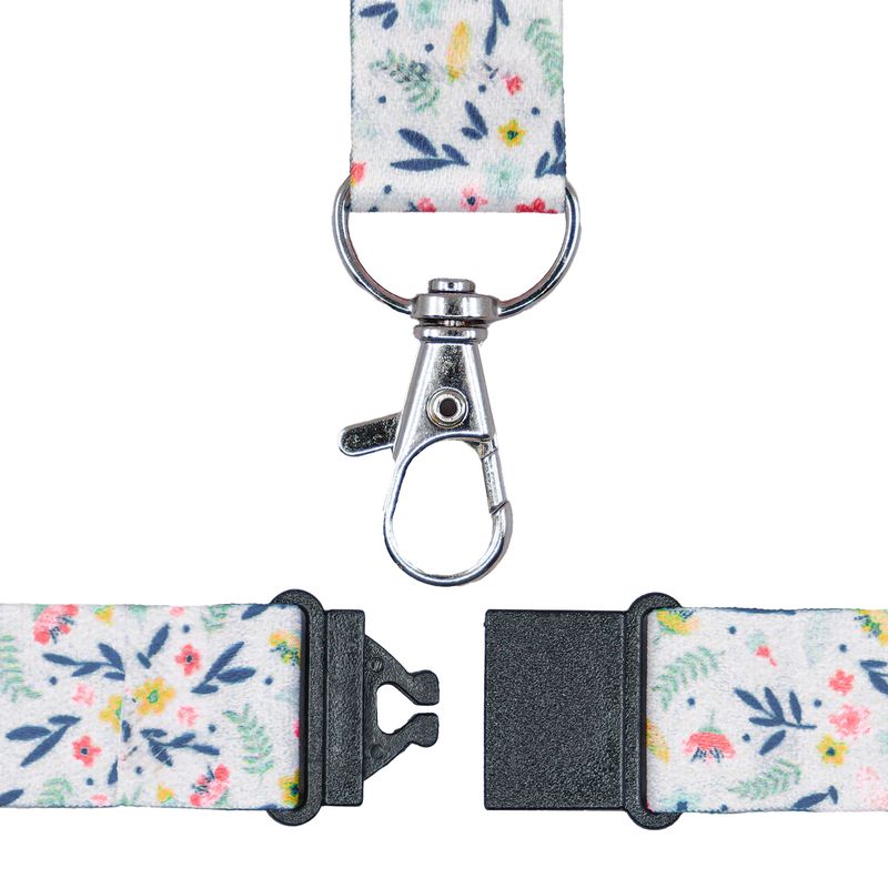 Cordoncino per portabadge - in Rpet - fantasia floreale - 440 x 20 mm - Avery - Conf. 10 pezzi AVERY