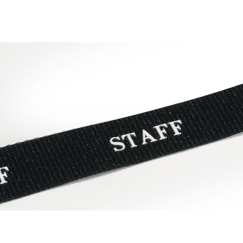 Cordoncini portabadge stampa staff - nero - 44 cm - Durable - conf. 10 pezzi DURABLE