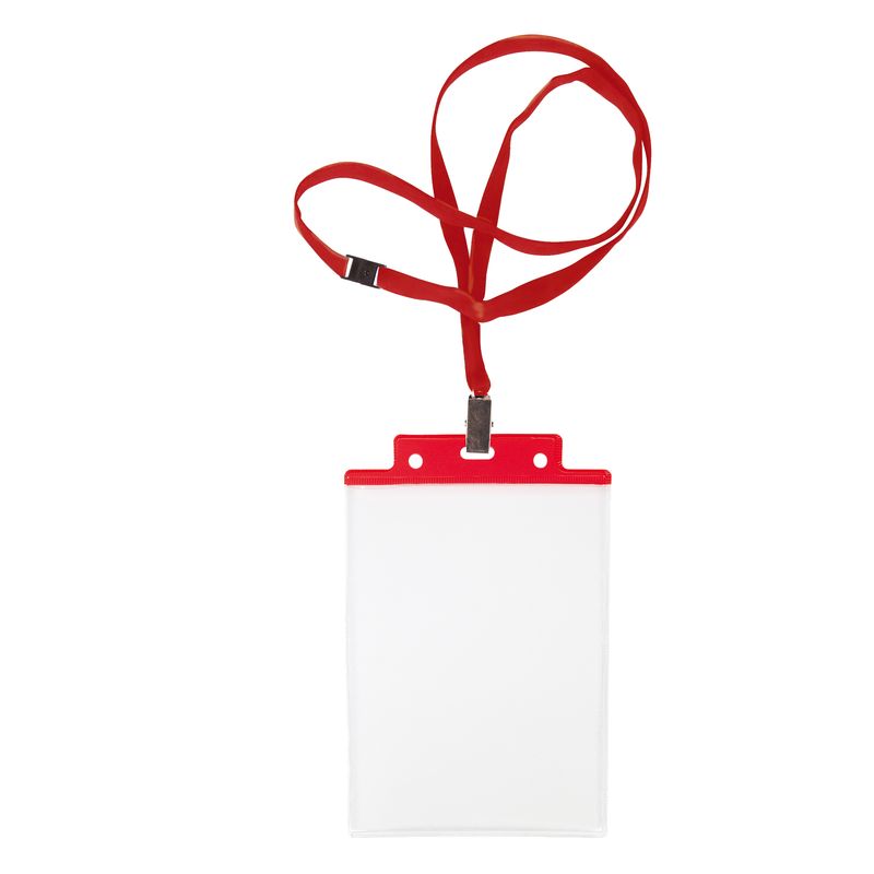 Portanome Pass 6S-P - cordoncino rosso - 10 x 15 cm (A6) - rosso - Sei Rota - conf. 10 pezzi SEI ROTA