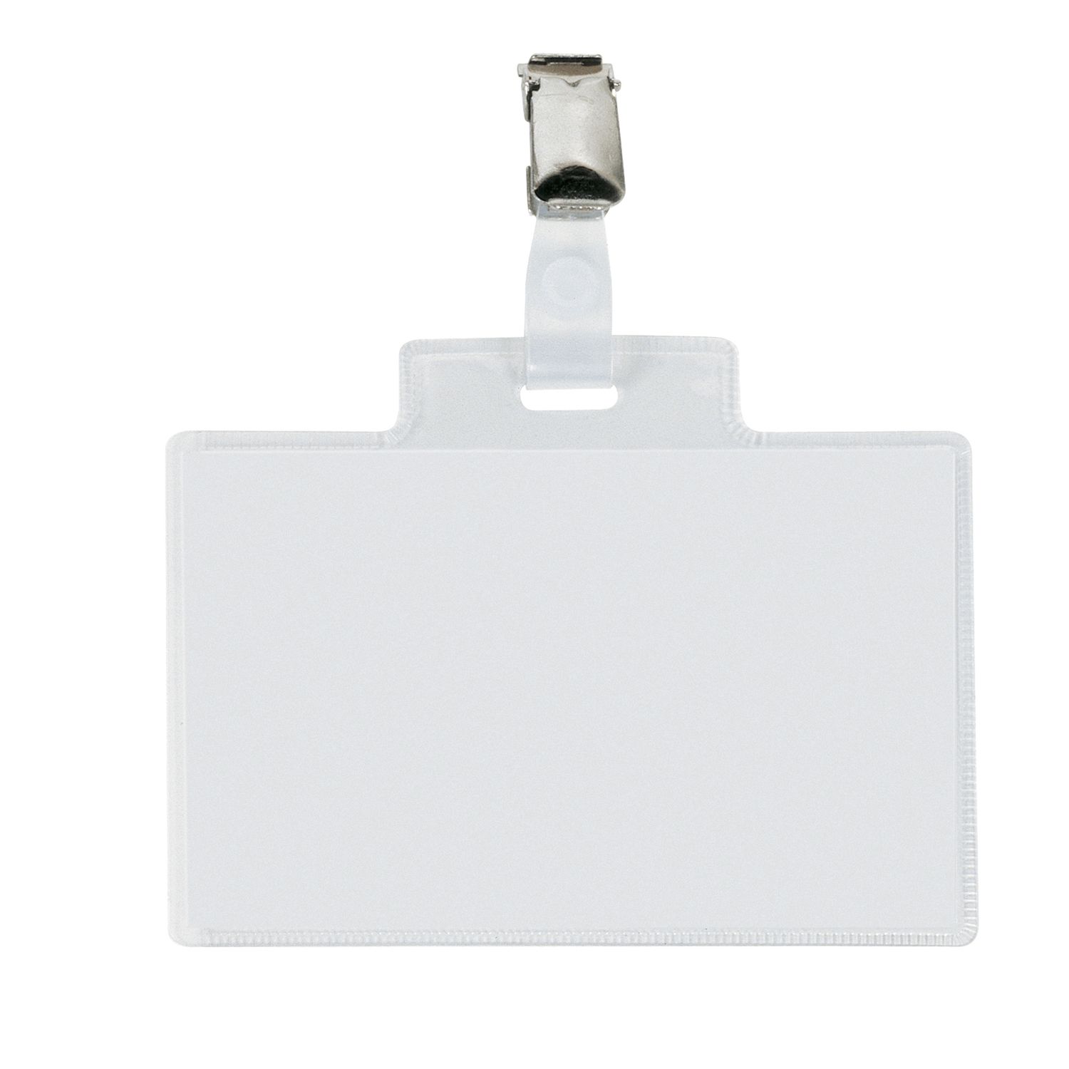 Portanome Pass 4E - clip in metallo - c/cartoncino - 11 x 7 cm - Sei Rota - conf. 100 pezzi SEI ROTA