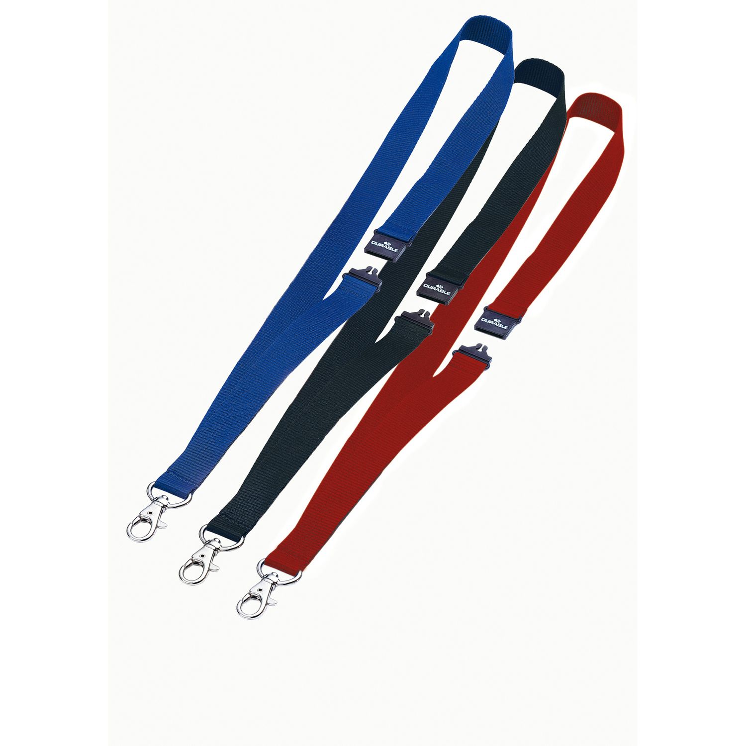 Cordoncini portabadge - larghezza 2 cm - blu - Durable - conf. 10 pezzi DURABLE