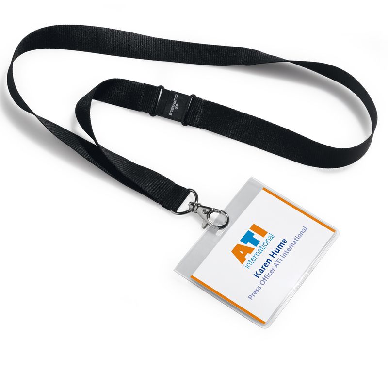 Portanome con cordoncino - 6 x 9 cm - Durable - conf. 5 pezzi DURABLE