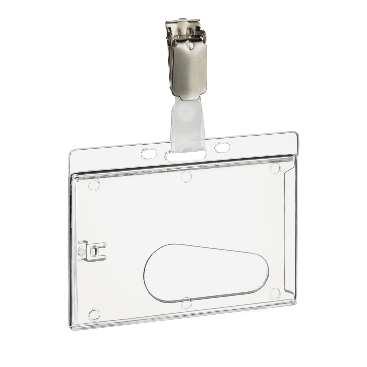 Portabadge rigido - 5,4 x 8,5 cm - Durable - conf. 50 pezzi DURABLE
