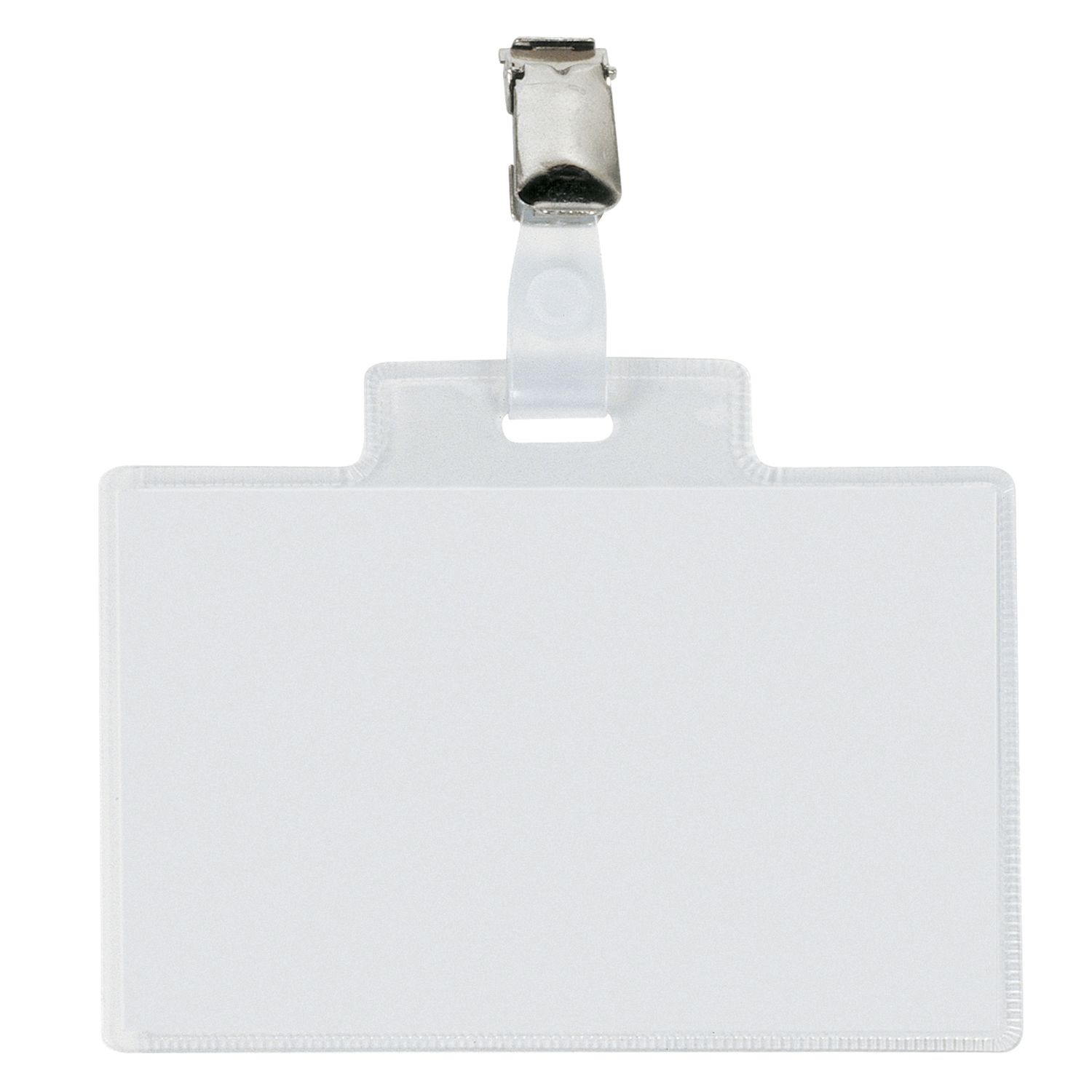 Portanome Pass 4E - 11 x 7 cm - metallo - con clip - Sei Rota - conf. 10 pezzi SEI ROTA