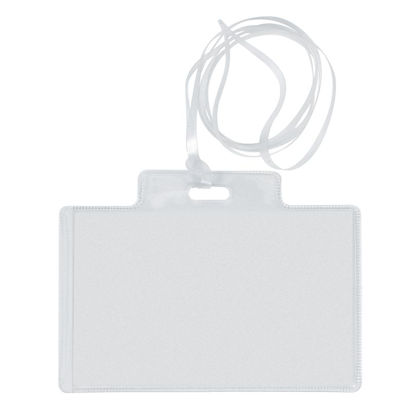 Portanome Pass 3EC - con cordoncino trasparente - 9,5 x 6 cm - PVC - Sei Rota - conf. 100 pezzi SEI ROTA