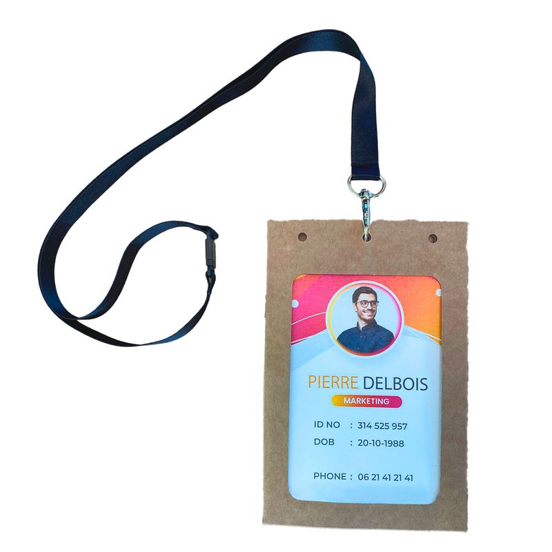 Portabadge A6 - in cartoncino plastificato - laser/inkjet - 105 x 148 mm - Avery - Conf. 50 pezzi AVERY