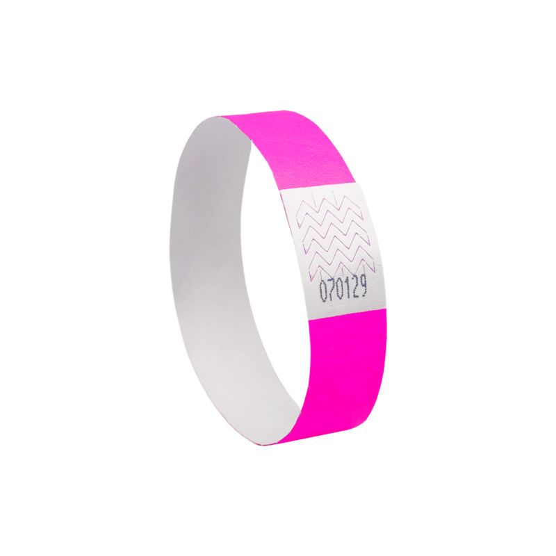 Braccialetti identificativi - in Tyvek - rosa fluo - 265 x 19 mm - 50 fogli - 10 et/fg - Avery - Conf. 500 pezzi AVERY