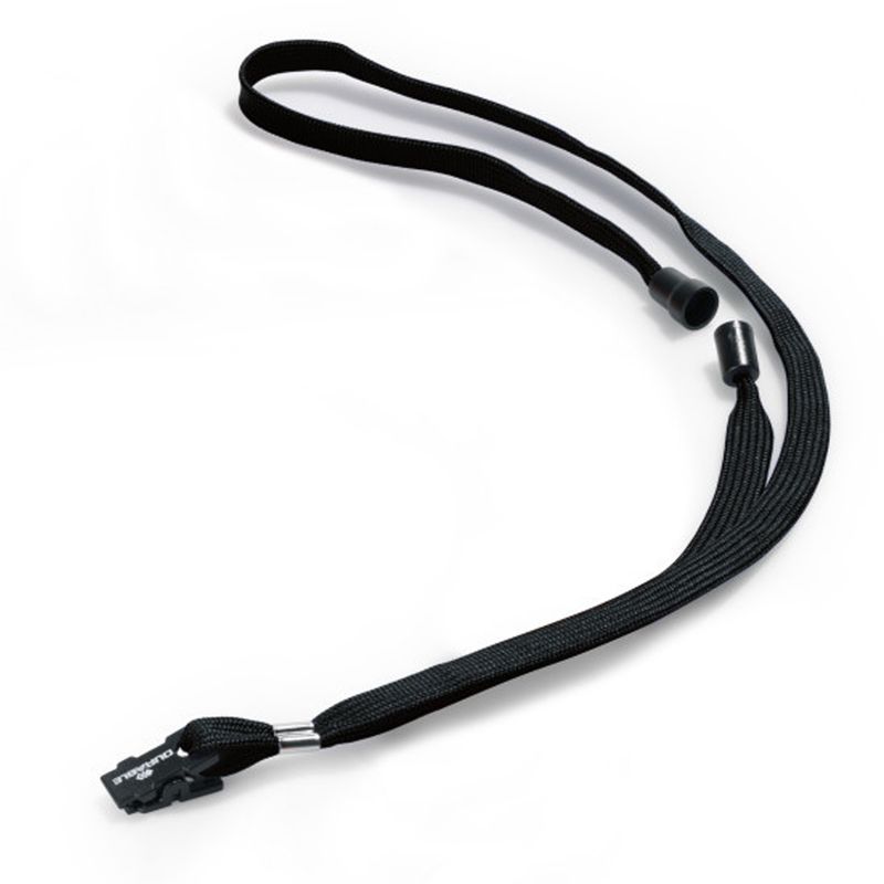 Cordoncino per portabadge - 44 x 1 cm - tessuto - nero - Durable - conf. 10 pezzi DURABLE