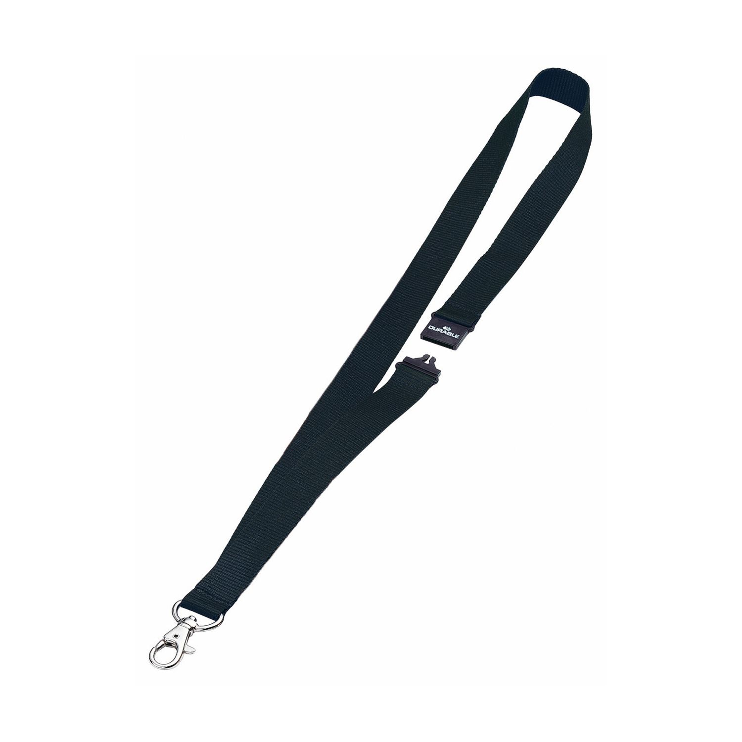 Cordoncini portabadge - larghezza 2 cm - nero - Durable - conf. 10 pezzi DURABLE