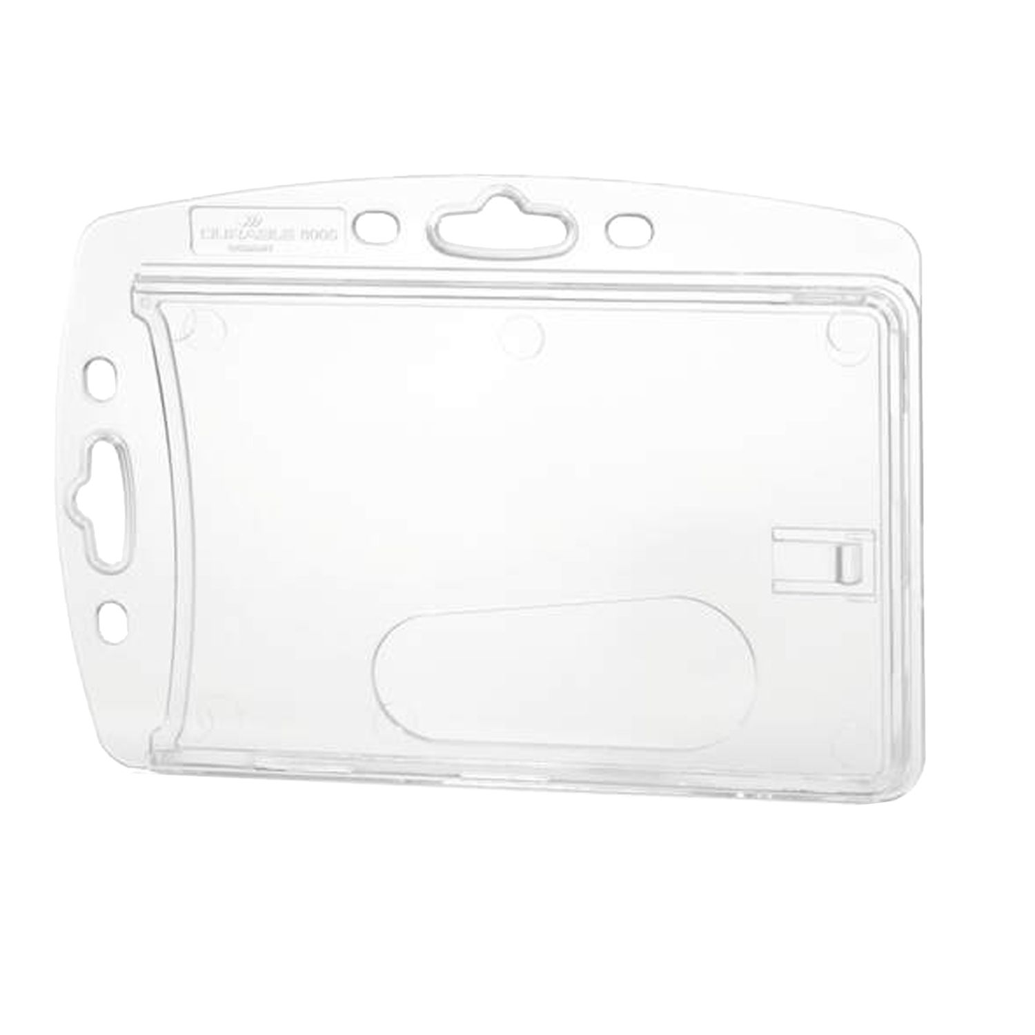 Portabadge rigido - 5,4 x 8,7 cm - trasparente - Durable - conf. 10 pezzi DURABLE