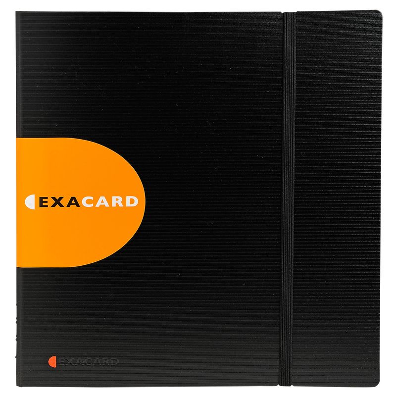 Portabiglietti da visita Exacard - 320 posti - 26,5x25 cm - nero - Exacompta EXACOMPTA