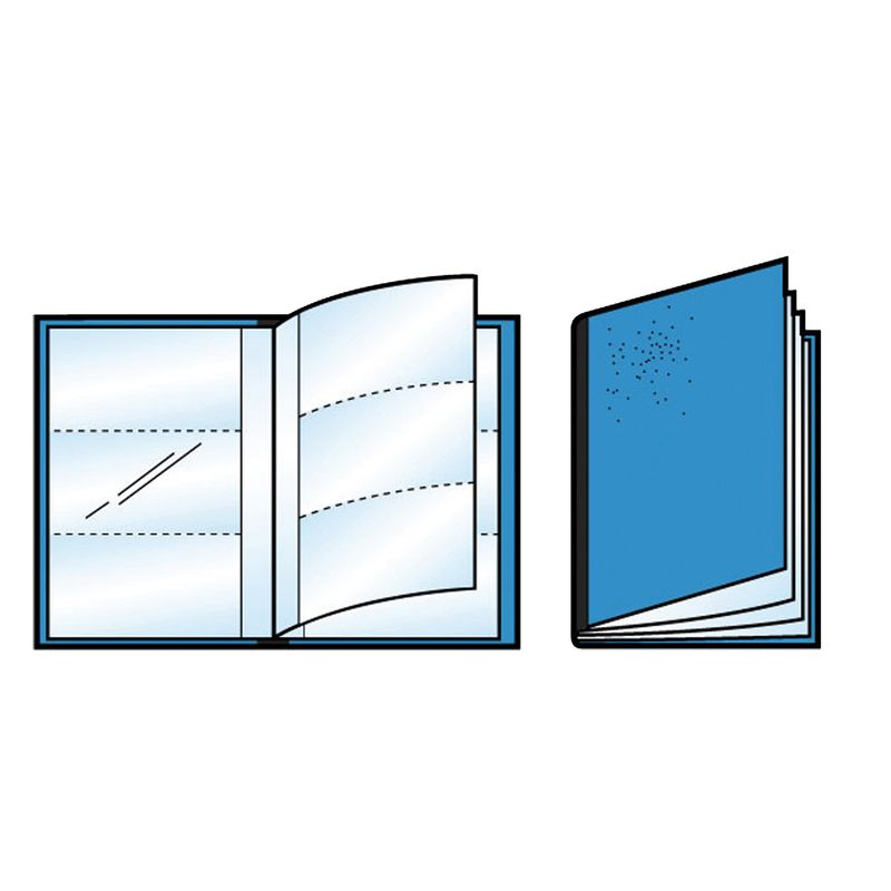 Porta scontrini e banconote Asso PS - 21 x 29.7 cm - blu - Sei Rota SEI ROTA