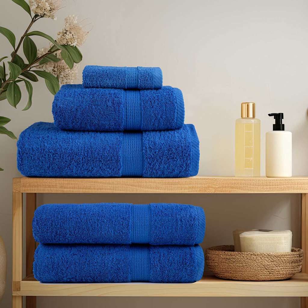 Asciugamano per Ospiti SOLUND 4 pcs Blu 15 x 21 cm 550 gsm vidaXL