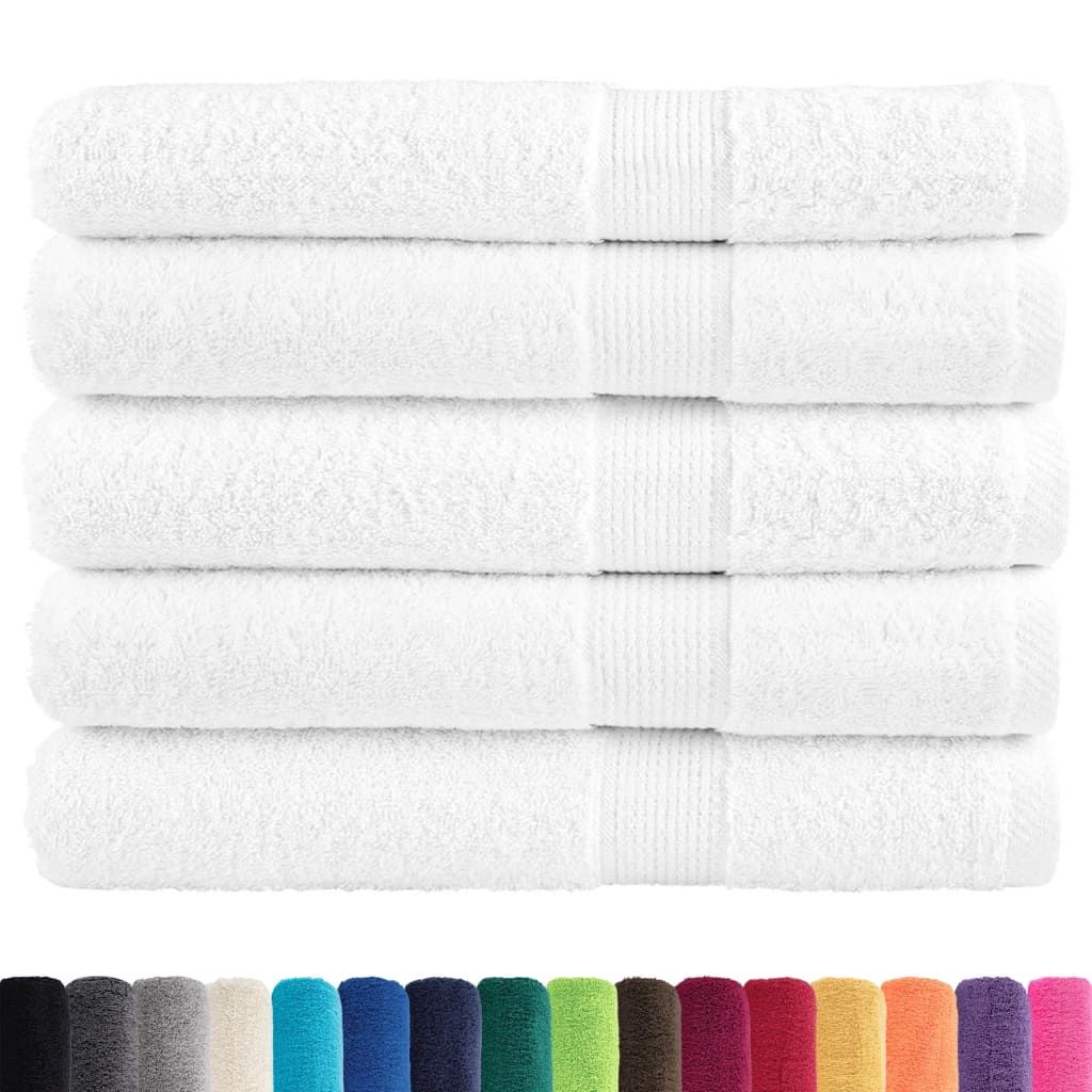 Asciugamani Premium SOLUND 50 pz Bianco 100x200 cm 600 g/m² vidaXL