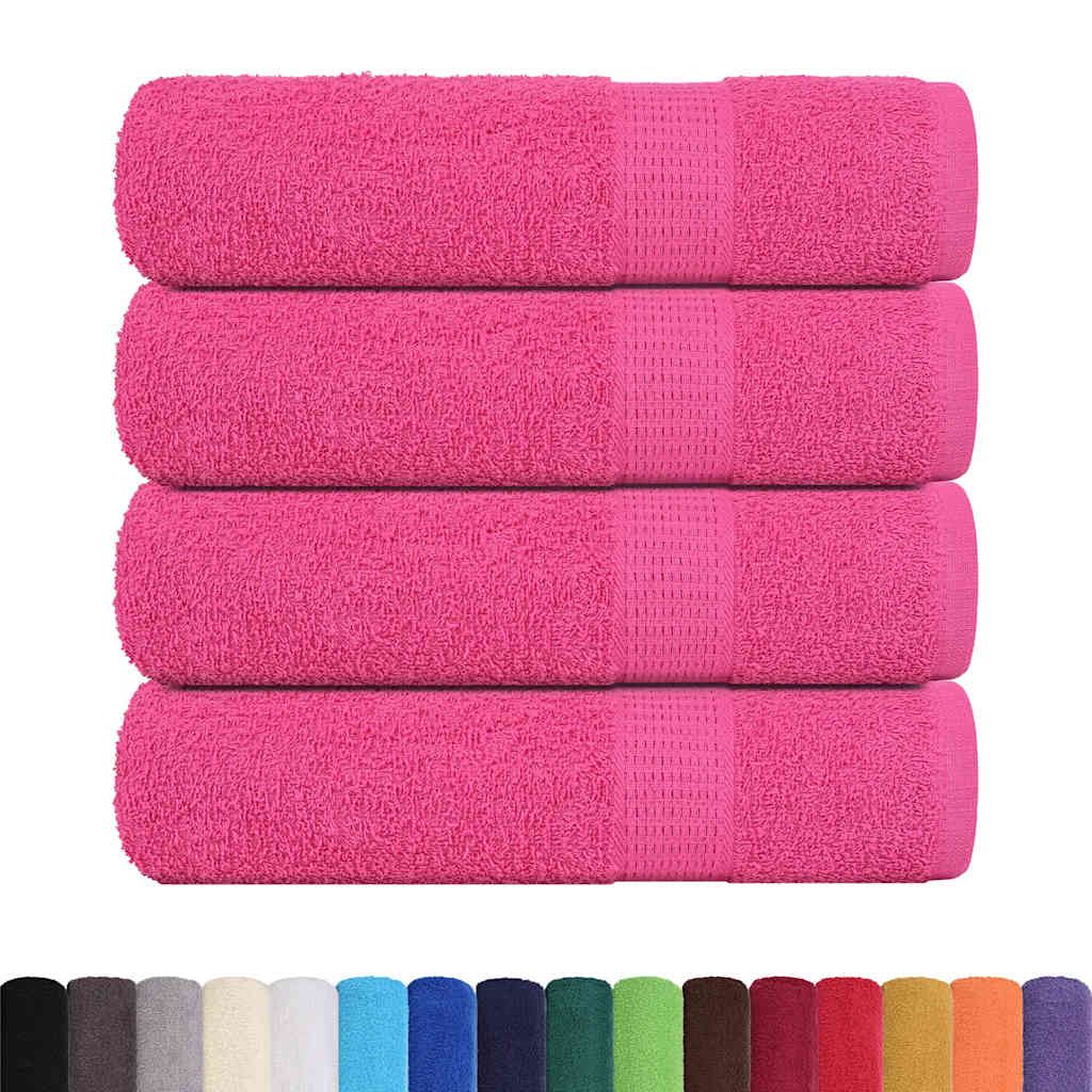 Asciugamani da Doccia FROGN 4 pz Rosa 70x140 cm 360 g/m² vidaXL