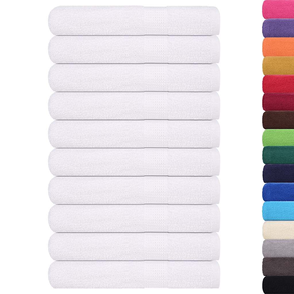 Asciugamani FROGN 10 pz Bianco 100x200 cm 360 g/m² vidaXL