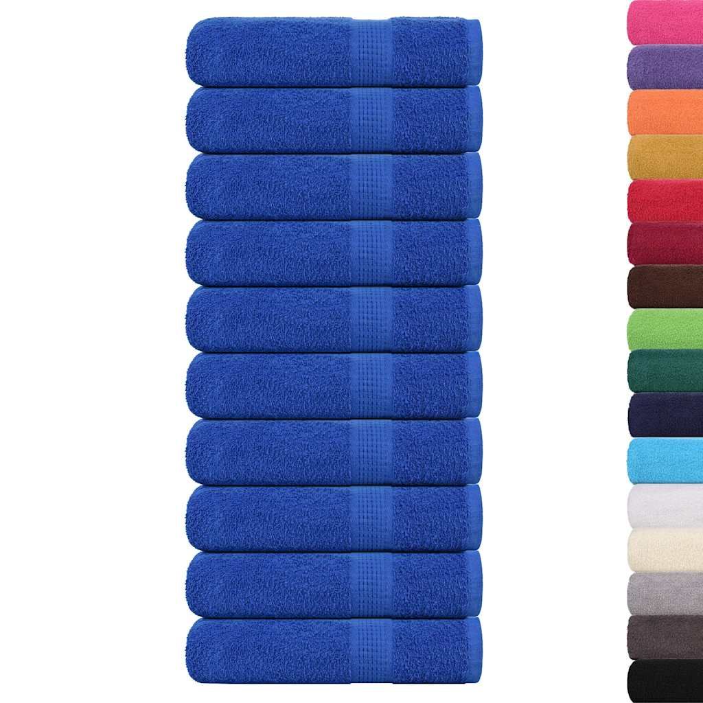 Asciugamani FROGN 10 pz Blu 50x100 cm 360 g/m² vidaXL